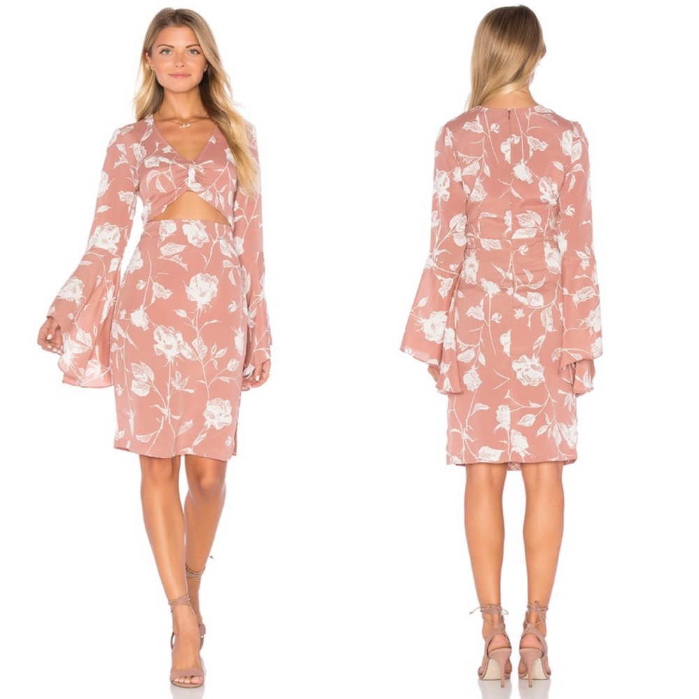 Flynn Skye Moscow Mini Dress Mauve Pink Medium